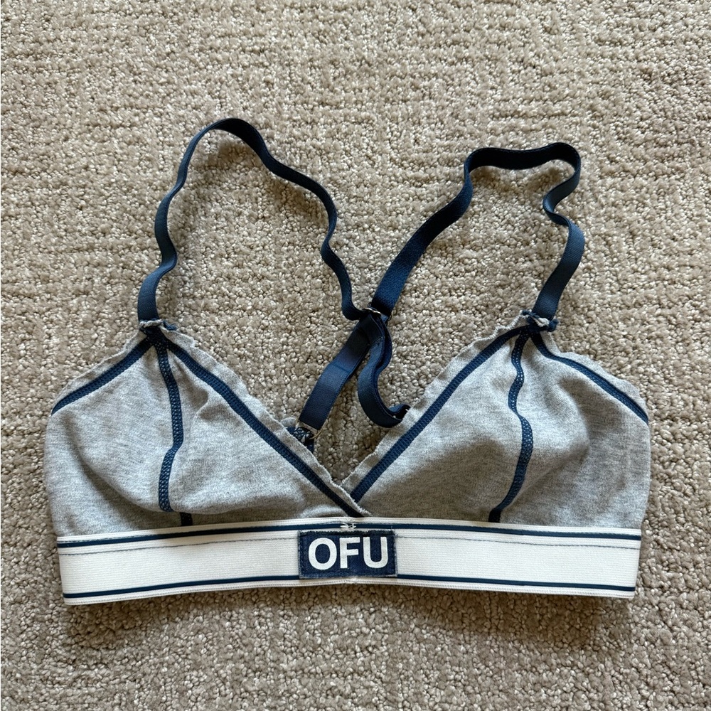 Urban Outfitters Gray and Navy Bra